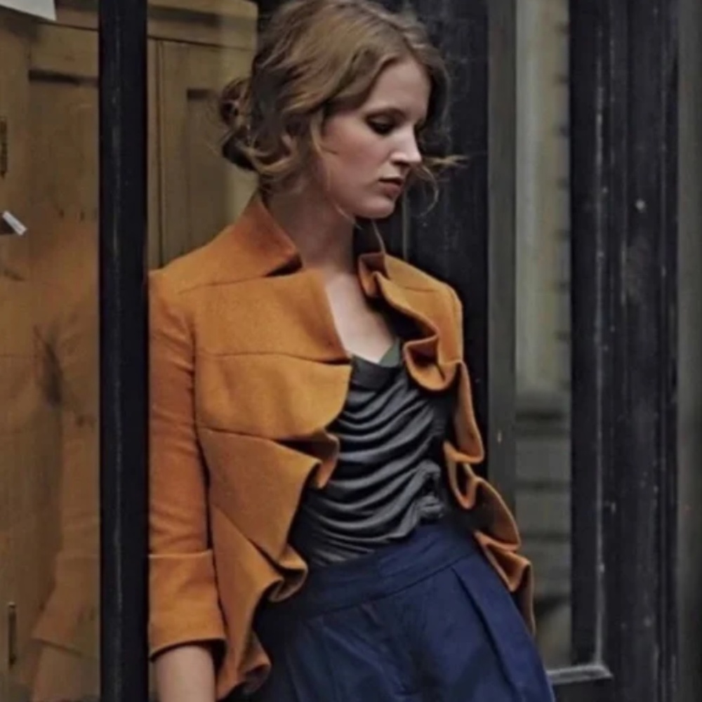 Tabitha Terrace House scalloped wool blend  jacket